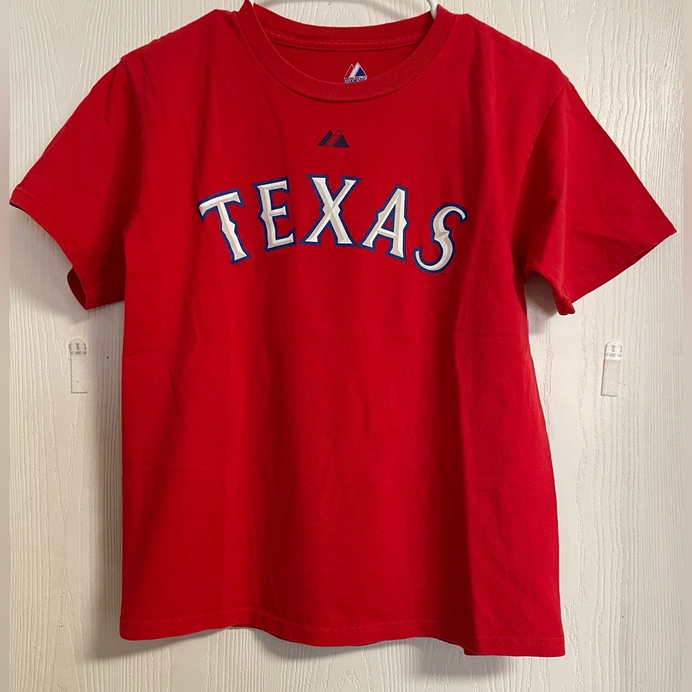 Texas Ranger Boys Short Sleeve T-Shirt. (Kinsler 5)